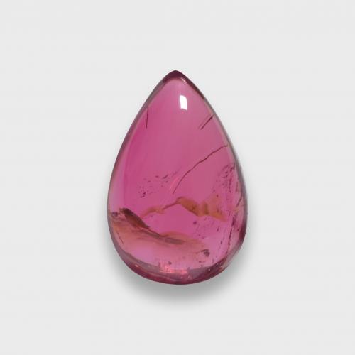 Purple-Red Tormalina rubellite Gem - 1ct Cabochon pera (ID: 581616)