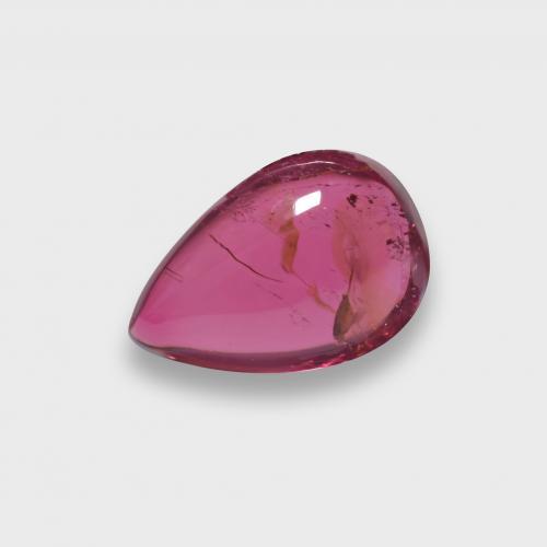 0.96 ct Purple Rubellite Tourmaline Stone, Natural Rubellite Tourmaline in Pear Cabochon Shape for Sale