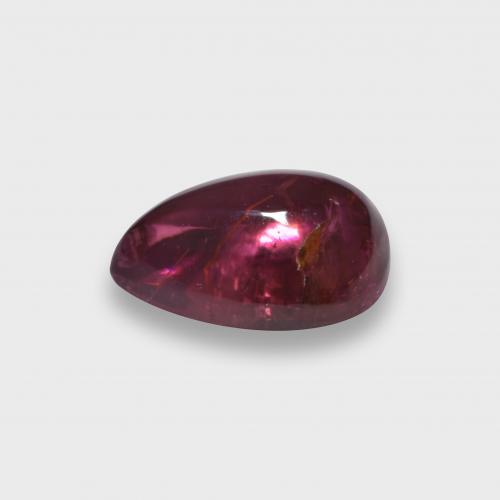 Rubellite Tourmaline Gemstone in 7.7 x 5.1 mm Size for Sale, Rubellite Tourmaline Stone in Rapberry Red Color