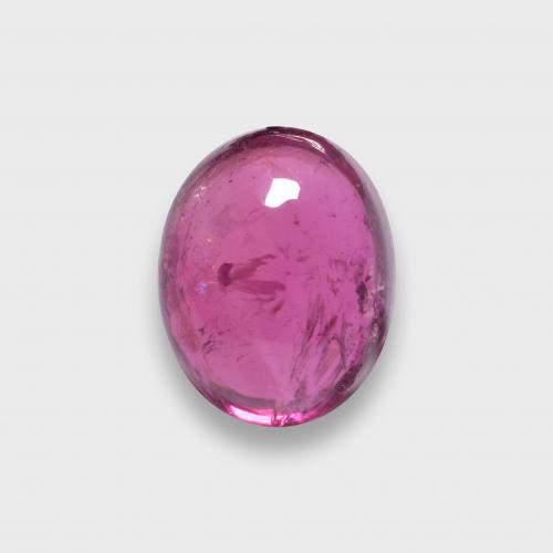 Raspberry Red Rubellite Tourmaline Gem - 1.3ct Oval Cabochon (ID: 581623)