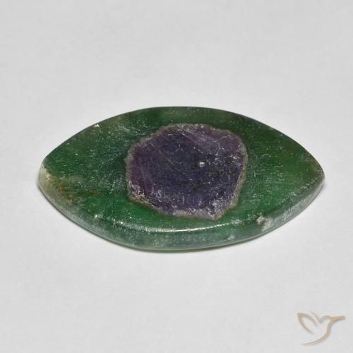 Ruby in Fuchsite Gemstone in 20.7 x 12.9 mm Size for Sale, Ruby in Fuchsite Stone in Multicolor Color