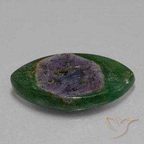 13.22 ct Multicolor Ruby in Fuchsite Stone, Natural Ruby in Fuchsite in Marquise Slice Shape for Sale