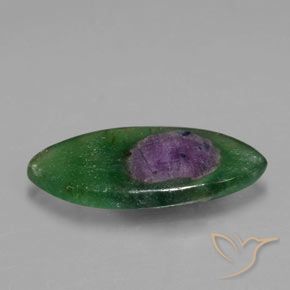 5.33 ct Multicolor Ruby in Fuchsite Stone, Natural Ruby in Fuchsite in Marquise Slice Shape for Sale