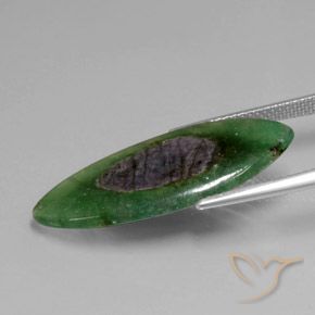 Ruby in Fuchsite Gemstone in 29.7 x 13.5 mm Size for Sale, Ruby in Fuchsite Stone in Multicolor Color