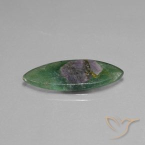 6.72 ct Multicolor Ruby in Fuchsite Stone, Natural Ruby in Fuchsite in Marquise Slice Shape for Sale