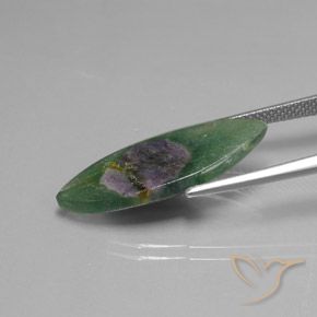 Ruby in Fuchsite Gemstone in 26.1 x 11.4 mm Size for Sale, Ruby in Fuchsite Stone in Multicolor Color
