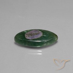 10.31 ct Multicolor Ruby in Fuchsite Stone, Natural Ruby in Fuchsite in Marquise Slice Shape for Sale