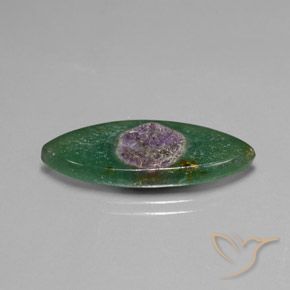 10.40 ct Multicolor Ruby in Fuchsite Stone, Natural Ruby in Fuchsite in Marquise Slice Shape for Sale