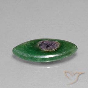 7.08 ct Multicolor Ruby in Fuchsite Stone, Natural Ruby in Fuchsite in Marquise Slice Shape for Sale