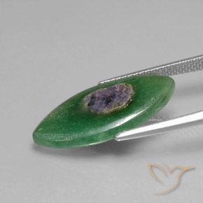 Ruby in Fuchsite Gemstone in 21.6 x 11.9 mm Size for Sale, Ruby in Fuchsite Stone in Multicolor Color