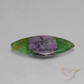 5.03 ct Multicolor Ruby in Fuchsite Stone, Natural Ruby in Fuchsite in Marquise Slice Shape for Sale