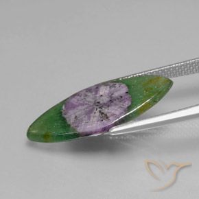 Ruby in Fuchsite Gemstone in 22.5 x 11.6 mm Size for Sale, Ruby in Fuchsite Stone in Multicolor Color