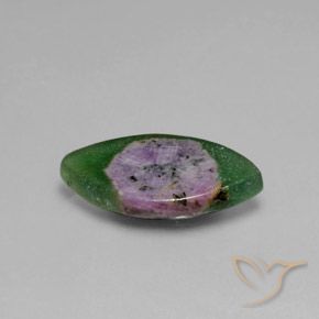6.69 ct Multicolor Ruby in Fuchsite Stone, Natural Ruby in Fuchsite in Marquise Slice Shape for Sale