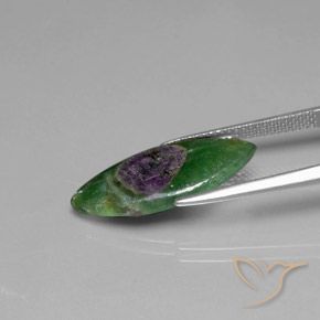 Ruby in Fuchsite Gemstone in 22.2 x 10.1 mm Size for Sale, Ruby in Fuchsite Stone in Multicolor Color