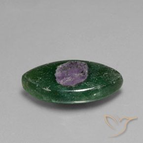 10.32 ct Multicolor Ruby in Fuchsite Stone, Natural Ruby in Fuchsite in Marquise Slice Shape for Sale