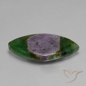 11.36 ct Multicolor Ruby in Fuchsite Stone, Natural Ruby in Fuchsite in Marquise Slice Shape for Sale