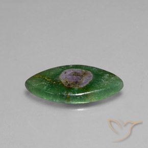 5.08 ct Multicolor Ruby in Fuchsite Stone, Natural Ruby in Fuchsite in Marquise Slice Shape for Sale