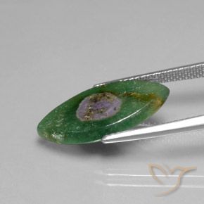Ruby in Fuchsite Gemstone in 19.5 x 11.3 mm Size for Sale, Ruby in Fuchsite Stone in Multicolor Color