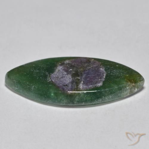 Ruby in Fuchsite Gemstone in 23.7 x 11.5 mm Size for Sale, Ruby in Fuchsite Stone in Multicolor Color