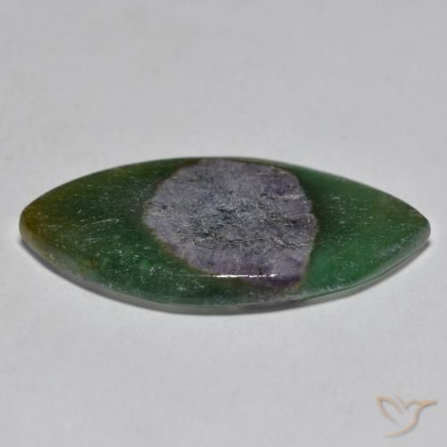 Ruby in Fuchsite Gemstone in 23.3 x 12.7 mm Size for Sale, Ruby in Fuchsite Stone in Multicolor Color