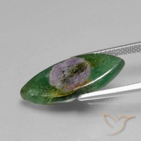 Ruby in Fuchsite Gemstone in 20.5 x 10.4 mm Size for Sale, Ruby in Fuchsite Stone in Multicolor Color