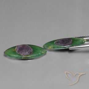Ruby in Fuchsite Gemstones in 19.6 x 8.2 mm Size for Sale, Ruby in Fuchsite Stones in Multicolor Color