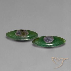 6.65 ctw Multicolor Ruby in Fuchsite Stones, Natural Ruby in Fuchsite in Marquise Slice Shape for Sale