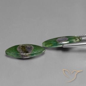 Ruby in Fuchsite Gemstones in 16.9 x 7.5 mm Size for Sale, Ruby in Fuchsite Stones in Multicolor Color