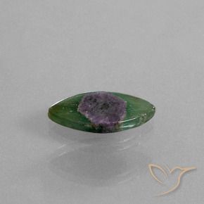 5.78 ct Multicolor Ruby in Fuchsite Stone, Natural Ruby in Fuchsite in Marquise Slice Shape for Sale