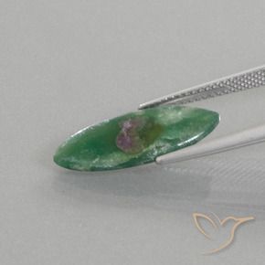 Ruby in Fuchsite Gemstone in 20.2 x 8 mm Size for Sale, Ruby in Fuchsite Stone in Multicolor Color