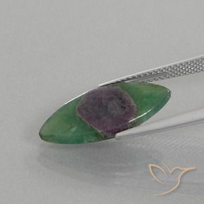 Ruby in Fuchsite Gemstone in 20.3 x 9.8 mm Size for Sale, Ruby in Fuchsite Stone in Multicolor Color