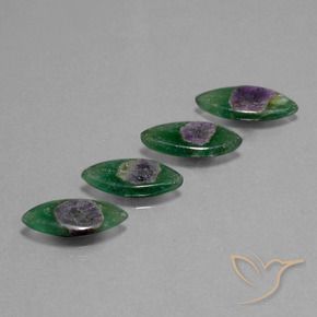Ruby in Fuchsite Gemstones in 16 x 8 mm (calibrated) Size for Sale, Ruby in Fuchsite Stones in Multicolor Color