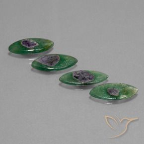 Ruby in Fuchsite Gemstones in 17.6 x 9.1 mm Size for Sale, Ruby in Fuchsite Stones in Multicolor Color