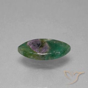 4.30 ct Multicolor Ruby in Fuchsite Stone, Natural Ruby in Fuchsite in Marquise Slice Shape for Sale