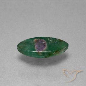 6.08 ct Multicolor Ruby in Fuchsite Stone, Natural Ruby in Fuchsite in Marquise Slice Shape for Sale