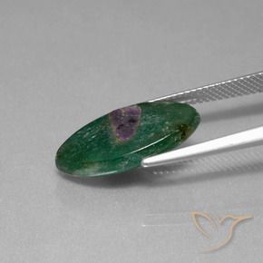 Ruby in Fuchsite Gemstone in 19.1 x 9.6 mm Size for Sale, Ruby in Fuchsite Stone in Multicolor Color