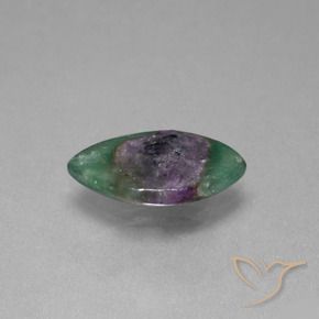 4.70 ct Multicolor Ruby in Fuchsite Stone, Natural Ruby in Fuchsite in Marquise Slice Shape for Sale