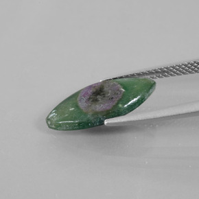 Ruby in Fuchsite Gemstone in 16 x 8 mm (calibrated) Size for Sale, Ruby in Fuchsite Stone in Bi-color Color