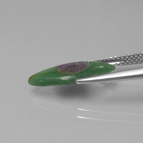 Ruby in Fuchsite Gemstone in 16.3 x 7.5 mm Size for Sale, Ruby in Fuchsite Stone in Bi-Color Color