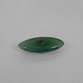 1.98 ct Multicolor Ruby in Fuchsite Stone, Natural Ruby in Fuchsite in Marquise Slice Shape for Sale