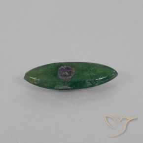 3.00 ct Multicolor Ruby in Fuchsite Stone, Natural Ruby in Fuchsite in Marquise Slice Shape for Sale