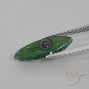 Ruby in Fuchsite Gemstone in 18.7 x 7.2 mm Size for Sale, Ruby in Fuchsite Stone in Multicolor Color