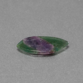 1.30 ct Bi-color Ruby in Fuchsite Stone, Natural Ruby in Fuchsite in Marquise Slice Shape for Sale