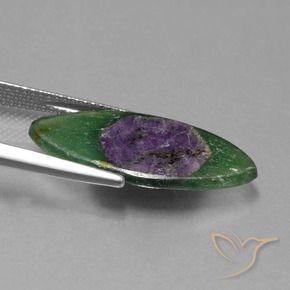 Ruby in Fuchsite Gemstone in 23.8 x 12 mm Size for Sale, Ruby in Fuchsite Stone in Multicolor Color