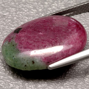 Ruby-Zoisite Gemstone in 18.3 x 13.6 mm Size for Sale, Ruby-Zoisite Stone in Multicolor Color