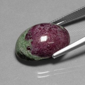 Ruby-Zoisite Gemstone in 20 x 15 mm (calibrated) Size for Sale, Ruby-Zoisite Stone in Multicolor Color
