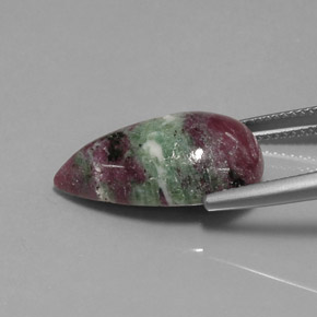 Ruby-Zoisite Gemstone in 20.5 x 12.2 mm Size for Sale, Ruby-Zoisite Stone in Multicolor Color