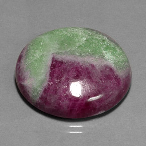 54.16 ct Multicolor Ruby-Zoisite Gemstone, Ruby-Zoisite Gem in Round Cabochon Shape for Sale.