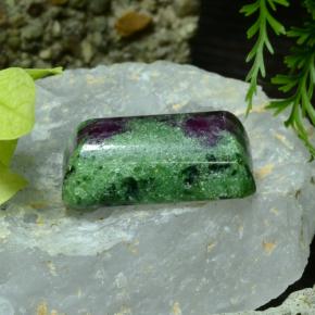 25.75 ct Multicolor Ruby-Zoisite Stone, Natural Ruby-Zoisite in Octagon Cabochon Shape for Sale