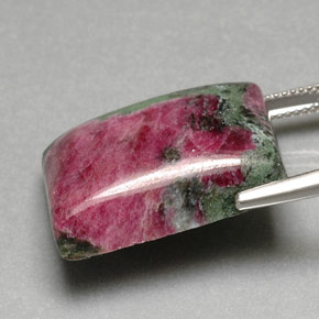Ruby-Zoisite Gemstone in 23.5 x 18 mm Size for Sale, Ruby-Zoisite Stone in Multicolor Color